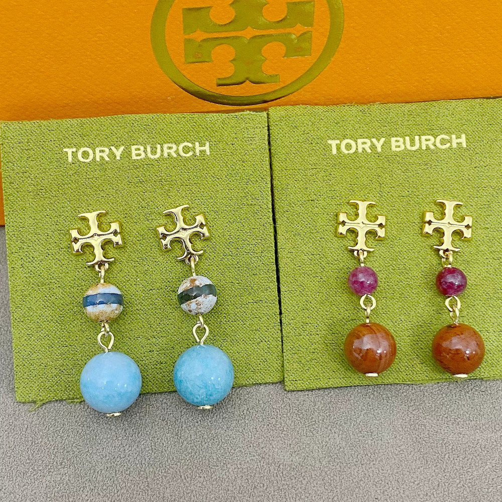 Tory Burch Pearl Drop Stud Earrings Short Long